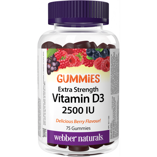 Vitamin D3 Extra Strength 2500 IU   for Webber Naturals|v|hi-res|WN3906