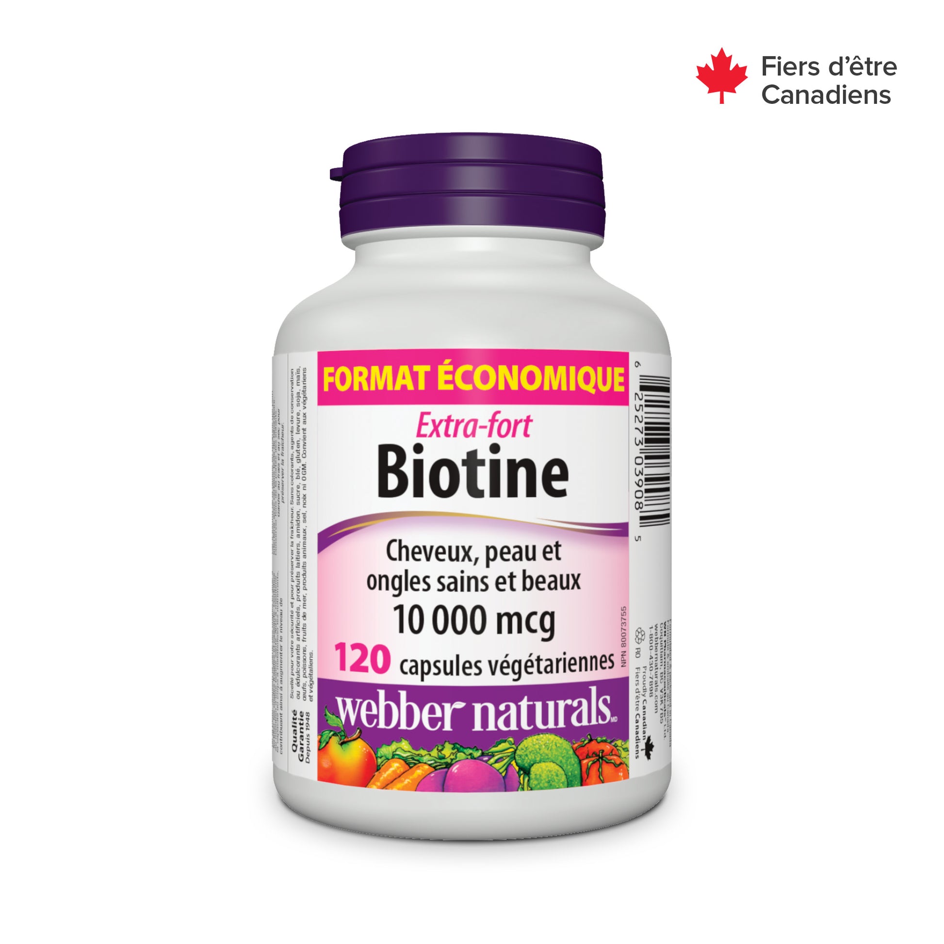 Extra Strength Biotin 10,000 mcg for Webber Naturals|v|hi-res|WN3908