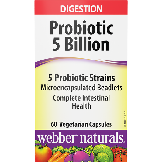 Probiotic 5 Billion 5 Probiotic Strains for Webber Naturals|v|hi-res|WN3214