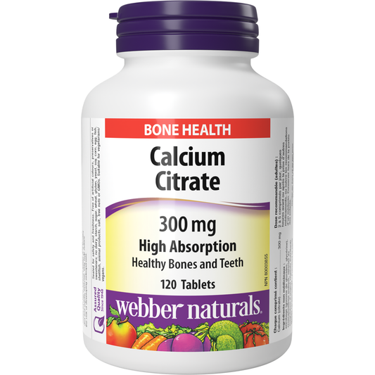 Calcium Citrate High Absorption 300 mg for Webber Naturals|v|hi-res|WN5016