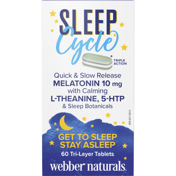 Sleep Cycle Melatonin with L-Theanine, 5-HTP & Sleep Botanicals for Webber Naturals|v|hi-res|WN3921