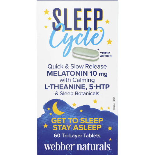 Sleep Cycle Melatonin with L-Theanine, 5-HTP & Sleep Botanicals for Webber Naturals|v|hi-res|WN3921