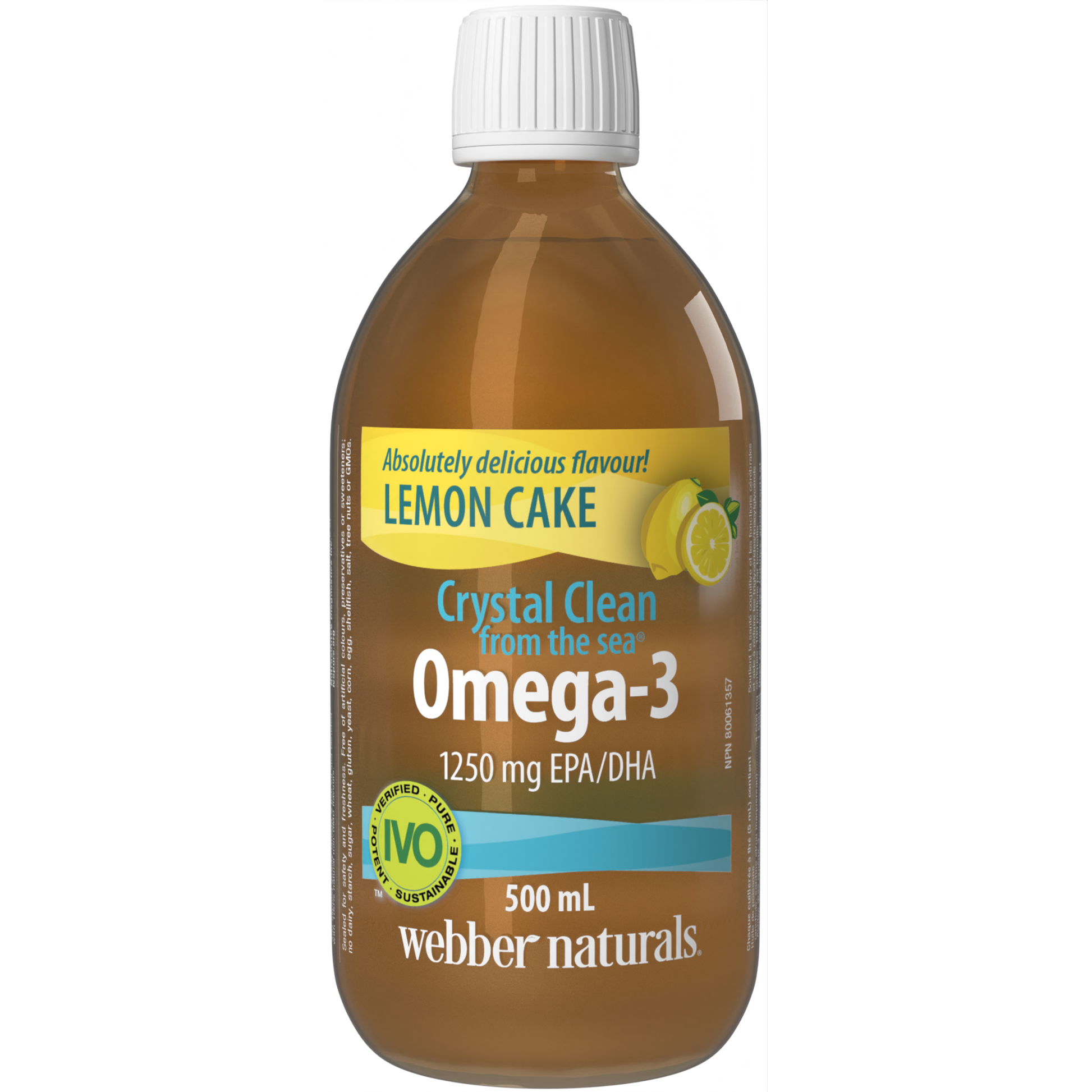 Crystal Clean from the sea® Omega-3 1250 mg EPA/DHA Lemon Cake for Webber Naturals|v|hi-res|WN3497