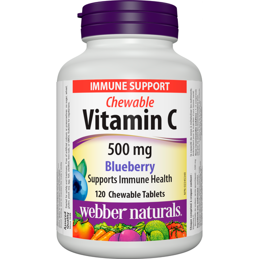 Chewable Vitamin C Blueberry for Webber Naturals|v|hi-res|WN3587