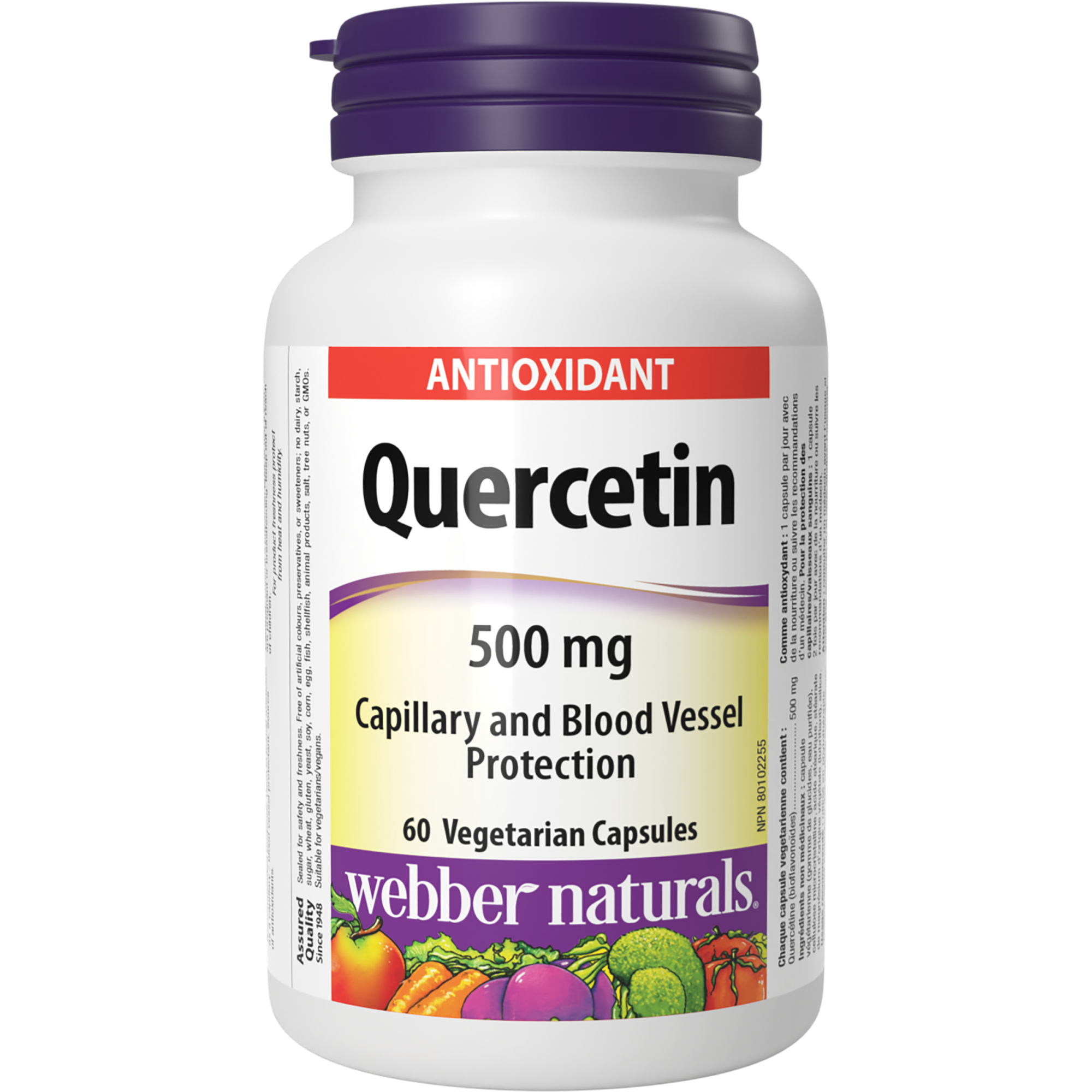 Quercetin 500 mg Antioxidant | Webber Naturals Quercetin 500 mg Antioxidant | Webber Naturals