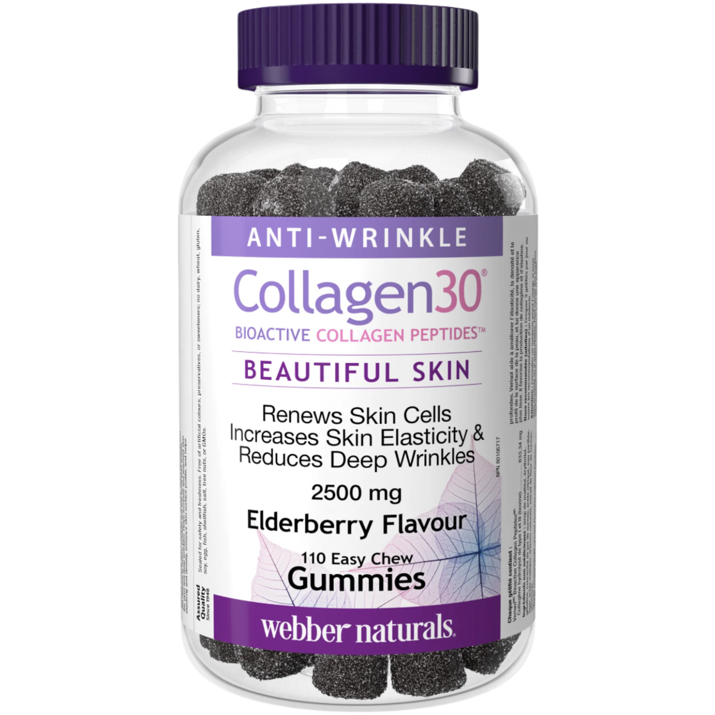 Collagen30® Bioactive Collagen Peptides™ 2500 mg Elderberry for Webber Naturals|v|hi-res|WN3085