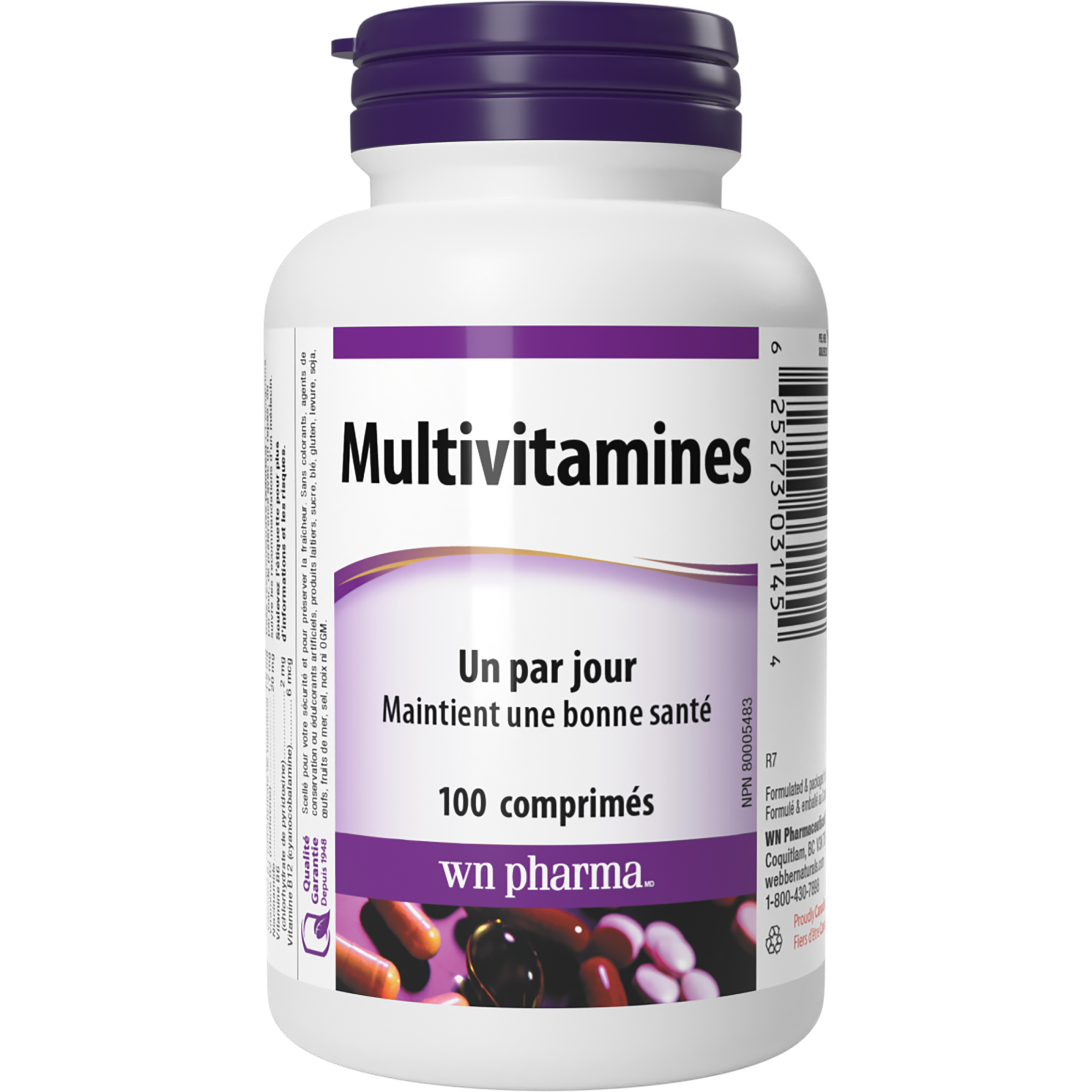 Multivitamines WN Pharma un par jour | Webber Naturals