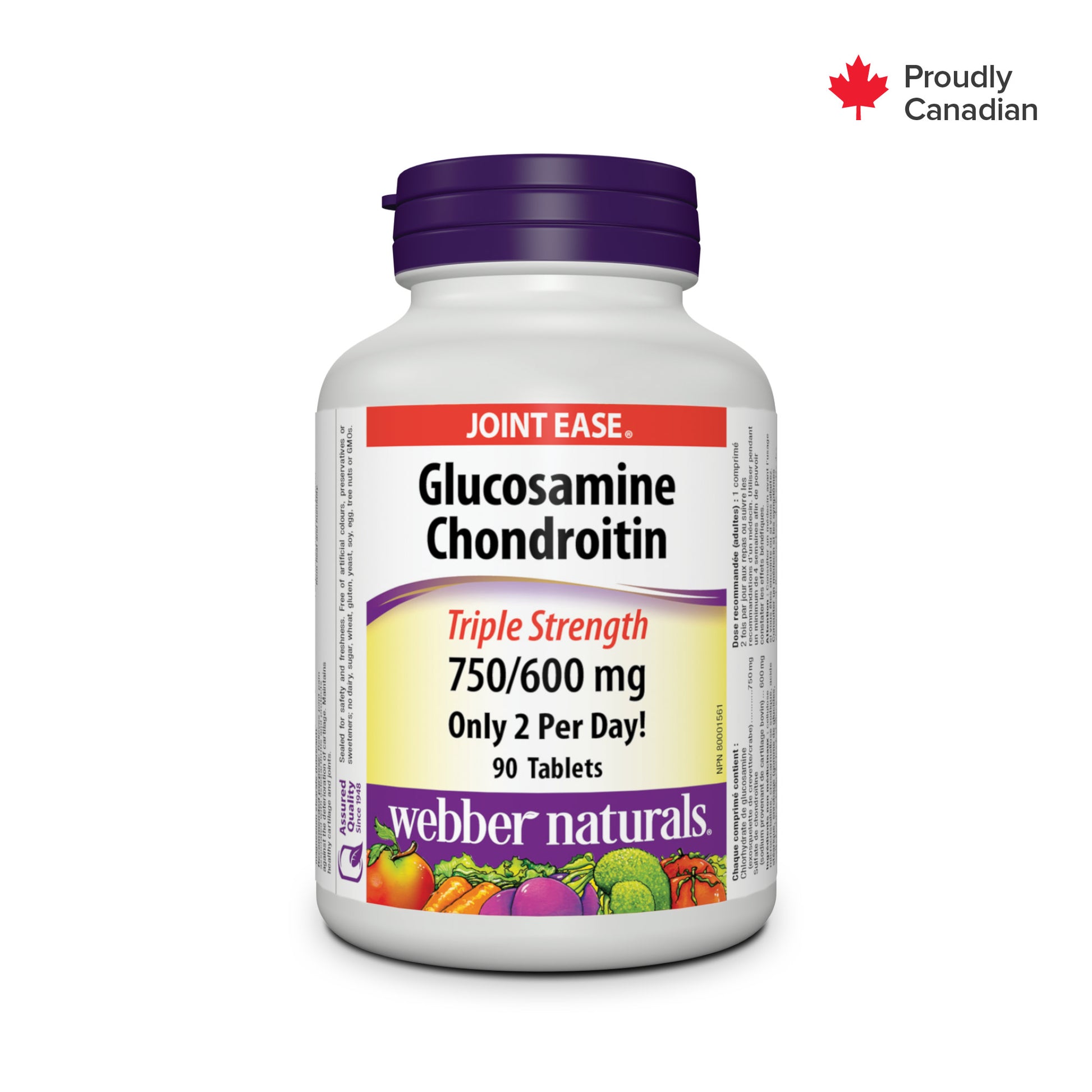Glucosamine Chondroïtine Triple concentration 750/600 mg for Webber Naturals|v|hi-res|WN5033