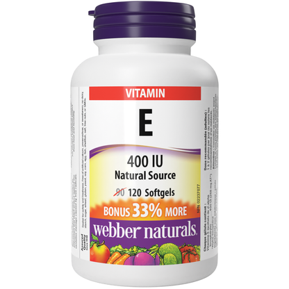 Vitamin E 400 IU for Webber Naturals|v|hi-res|WN3800