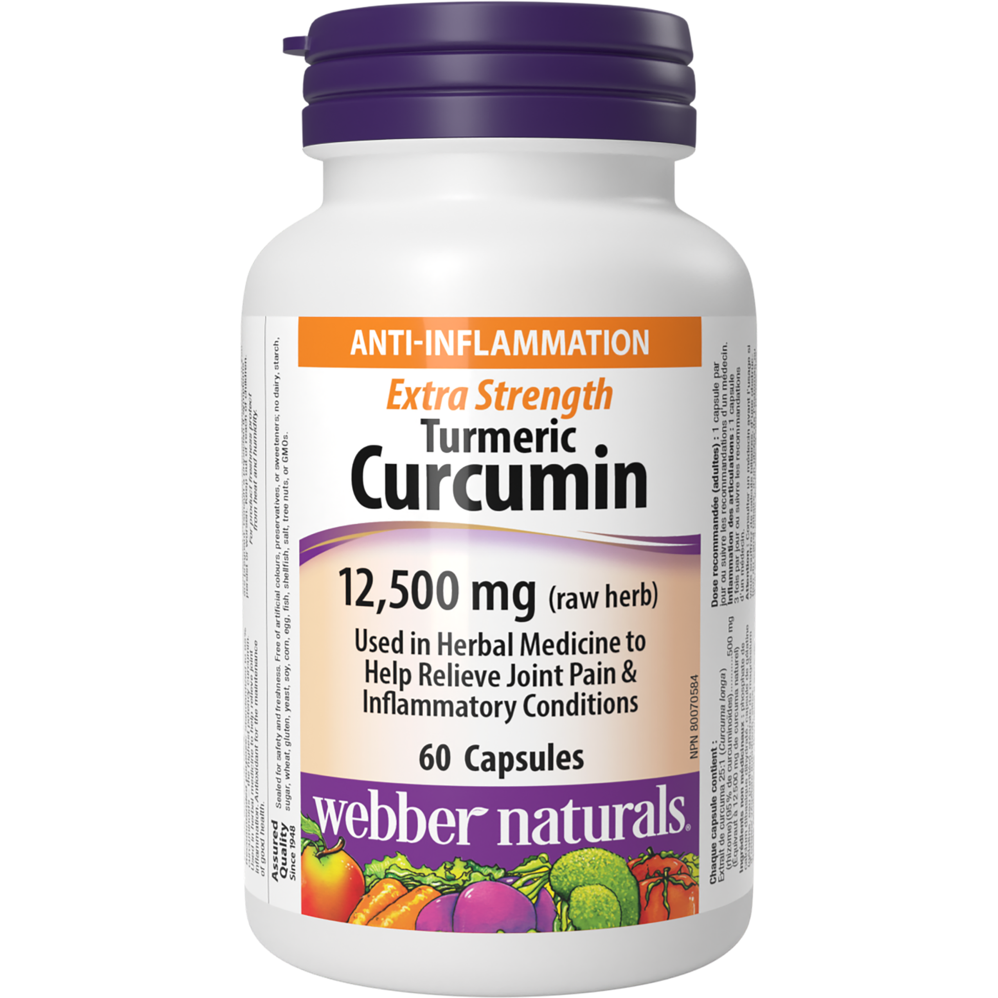 Turmeric Curcumin Extra Strength 12,500 mg for Webber Naturals|v|hi-res|WN3543