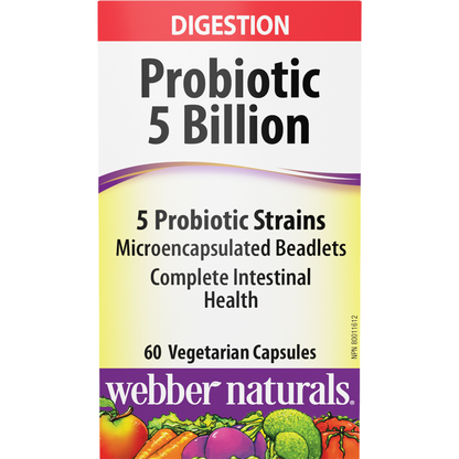 Probiotic 5 Billion 5 Probiotic Strains for Webber Naturals|v|hi-res|WN3214