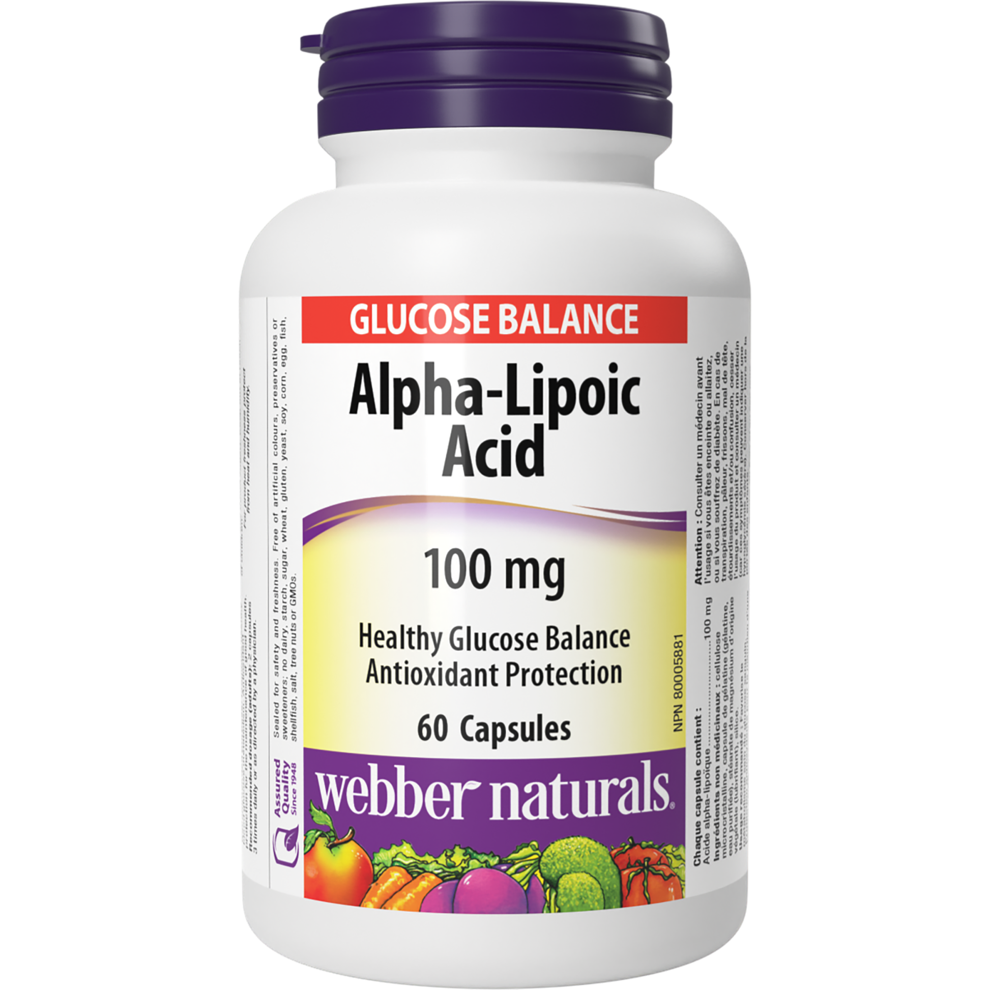 Alpha-Lipoic Acid 100 mg for Webber Naturals|v|hi-res|WN3128