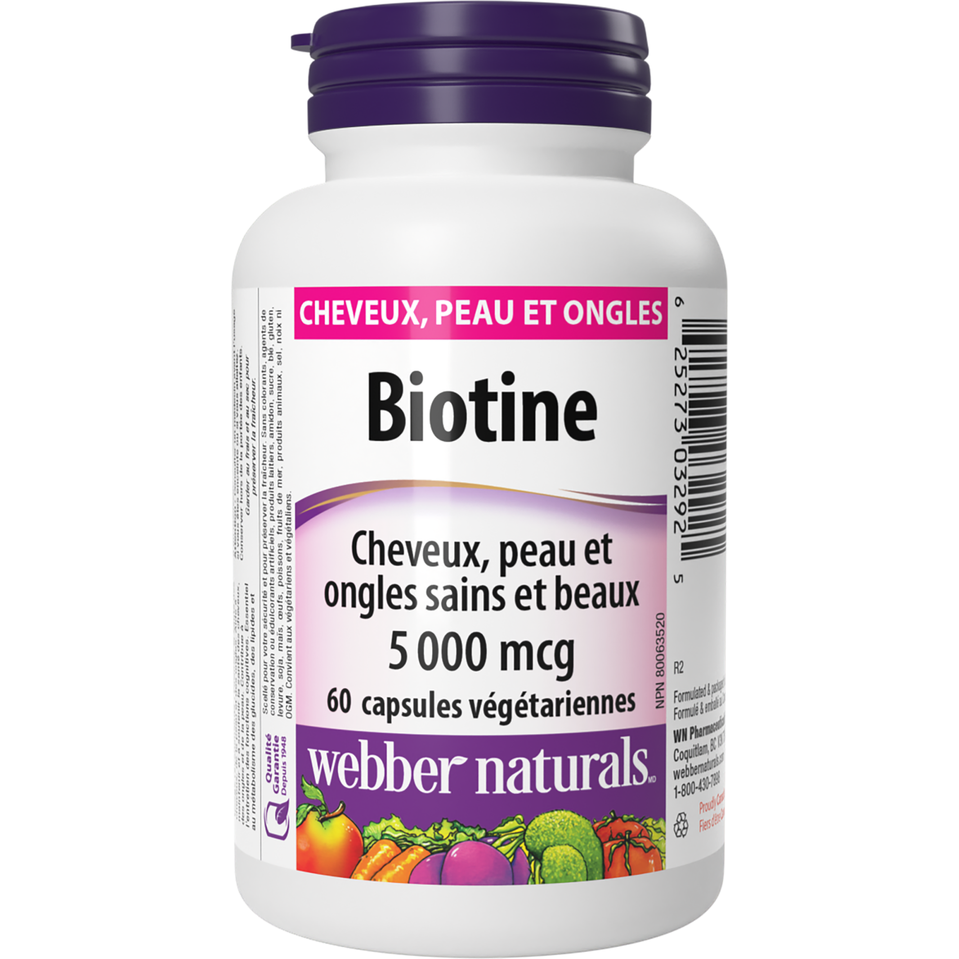 Biotine 5 000 mcg for Webber Naturals|v|hi-res|WN3292