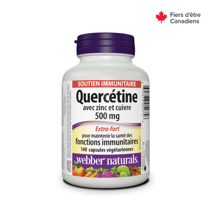 Quercetin with Zinc & Copper 500 mg Vegetarian Capsules for Webber Naturals|v|hi-res|WN5275