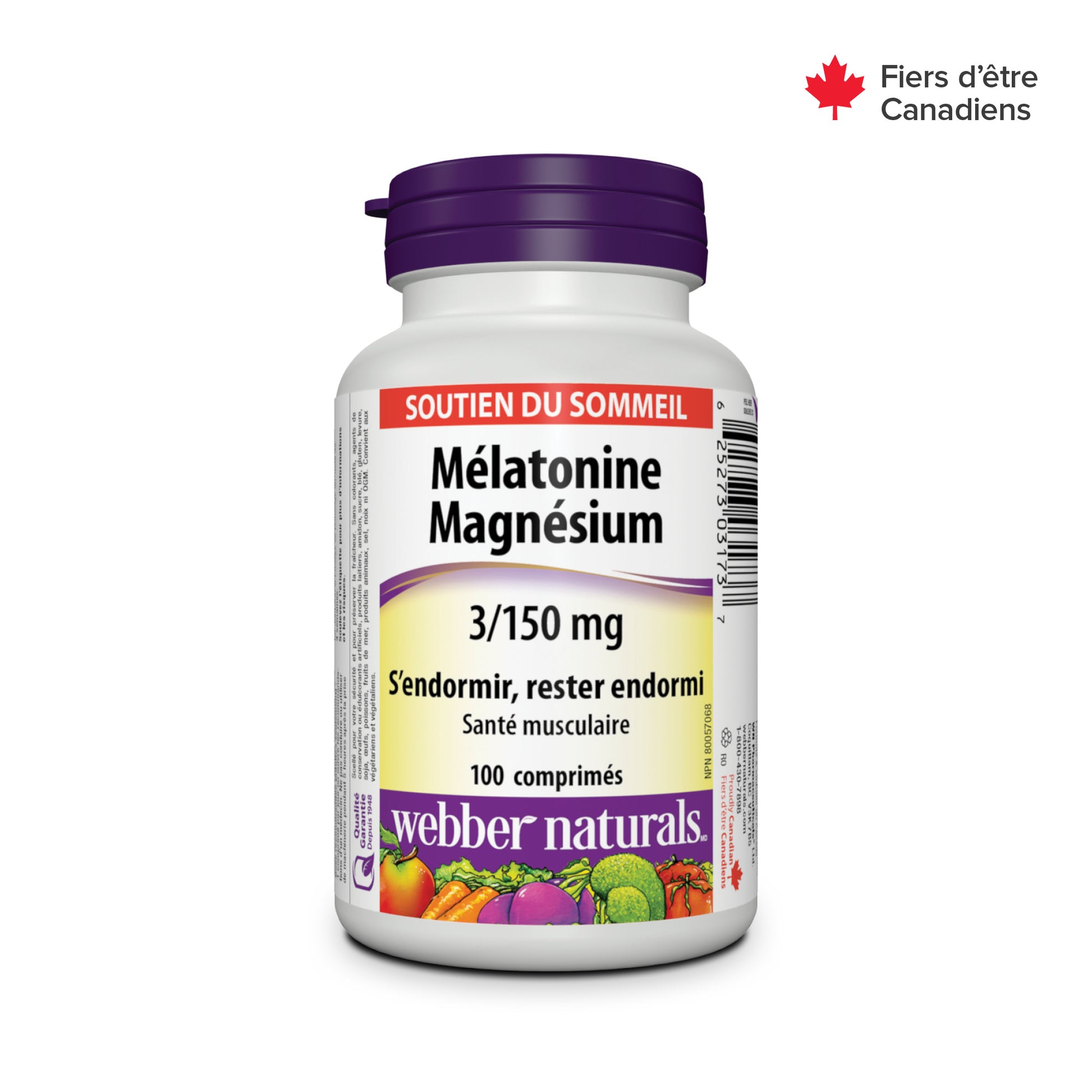 Melatonin Magnesium 3/150mg for Webber Naturals|v|hi-res|WN3173