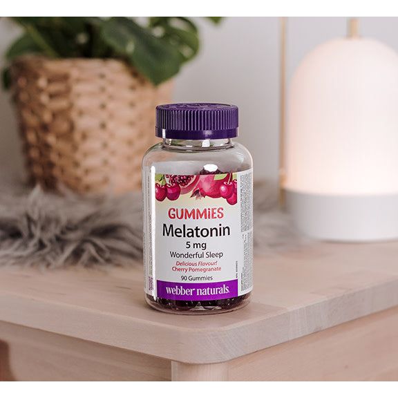 Melatonin 5 mg Cherry Pomegranate for Webber Naturals|v|hi-res|WN3686
