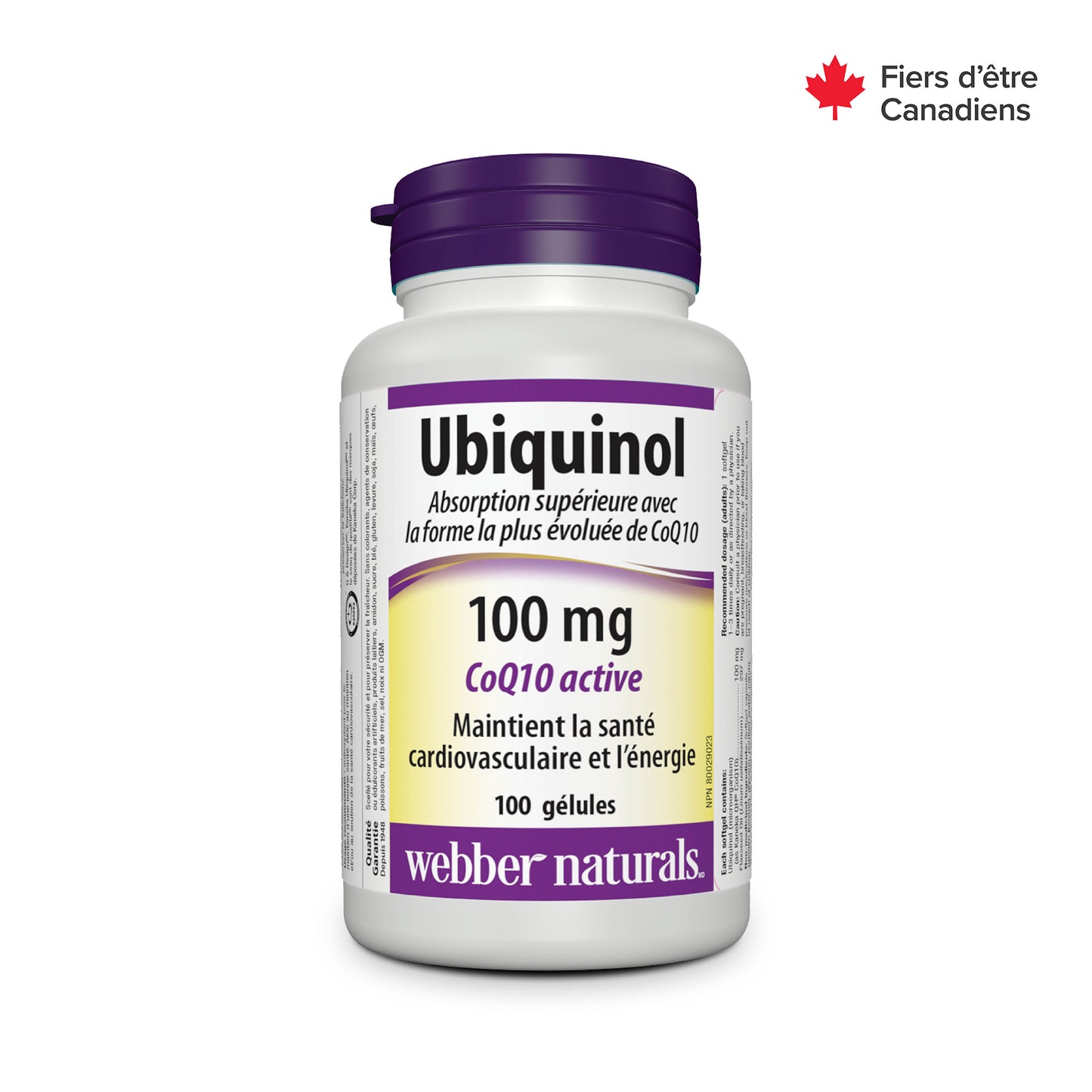 Ubiquinol QH(MD) Active CoQ10 100 mg gélules for Webber Naturals|v|hi-res|WN5178