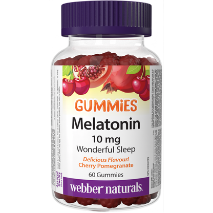 Melatonin 10 mg Cherry Pomegranate for Webber Naturals|v|hi-res|WN3687