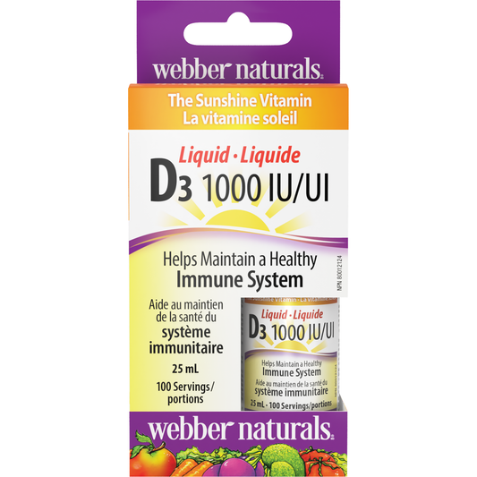 Vitamine Liquide D3 1000 UI for Webber Naturals|v|hi-res|WN3350