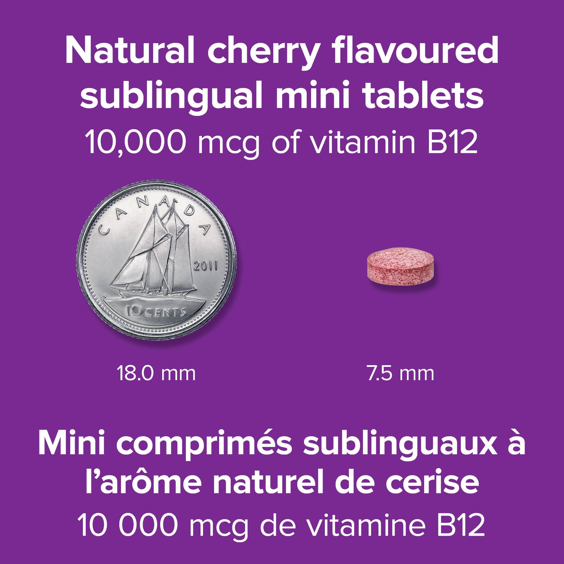 specifications-B12 Ultra-Strength 10,000 mcg Cherry Flavour for Webber NaturalsWN3176