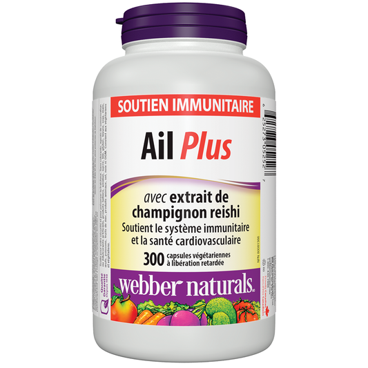 Ail Plus avec extrait de champignon reishi for Webber Naturals|v|hi-res|WN5252