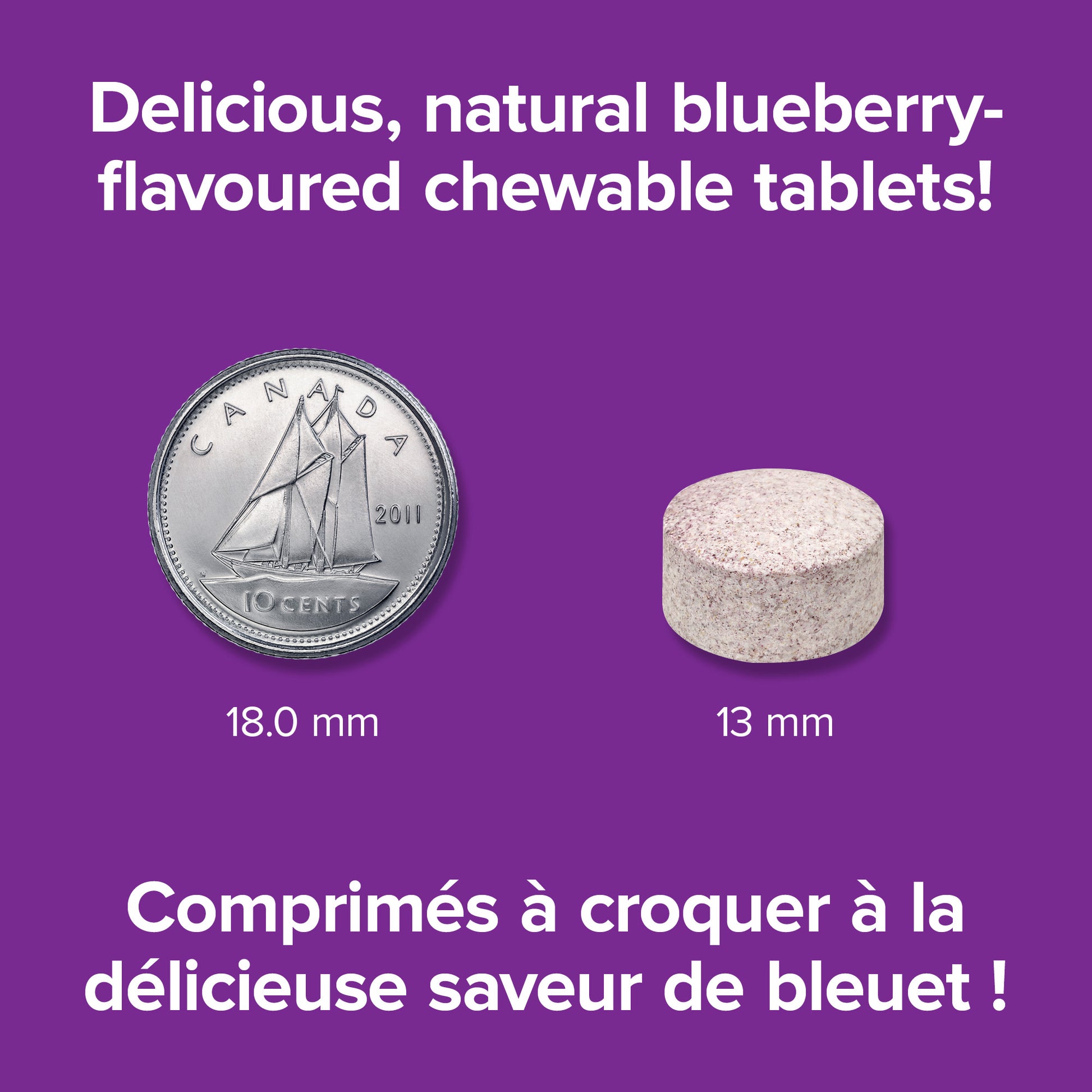 specifications-Vitamine C à croquer bleuet for Webber Naturals