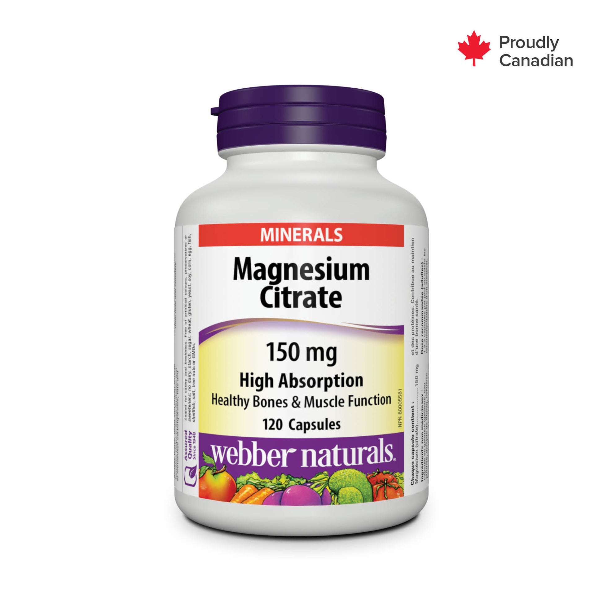 Magnesium Citrate High Absorption 150 mg for Webber Naturals|v|hi-res|WN5000